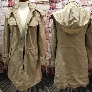 Allegri tan/beige nylon coat